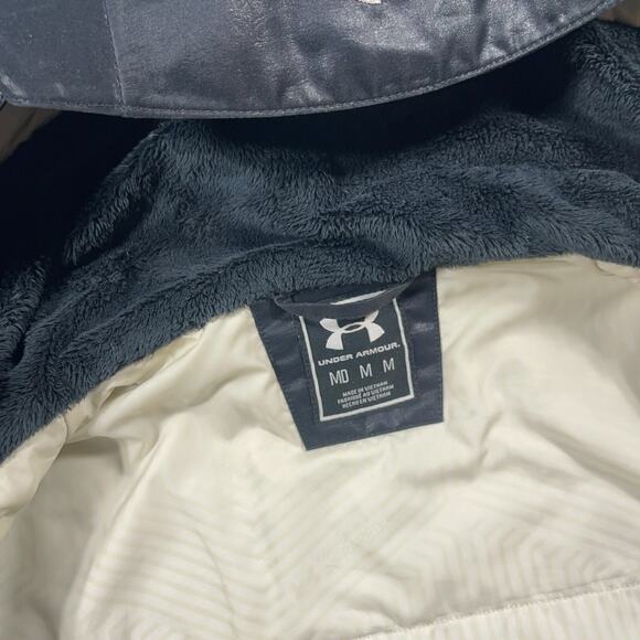 Under‎ Armour ColdGear Infrared Women's Jacket Black Medium Hooded Snow Coat - Picture 6 of 10